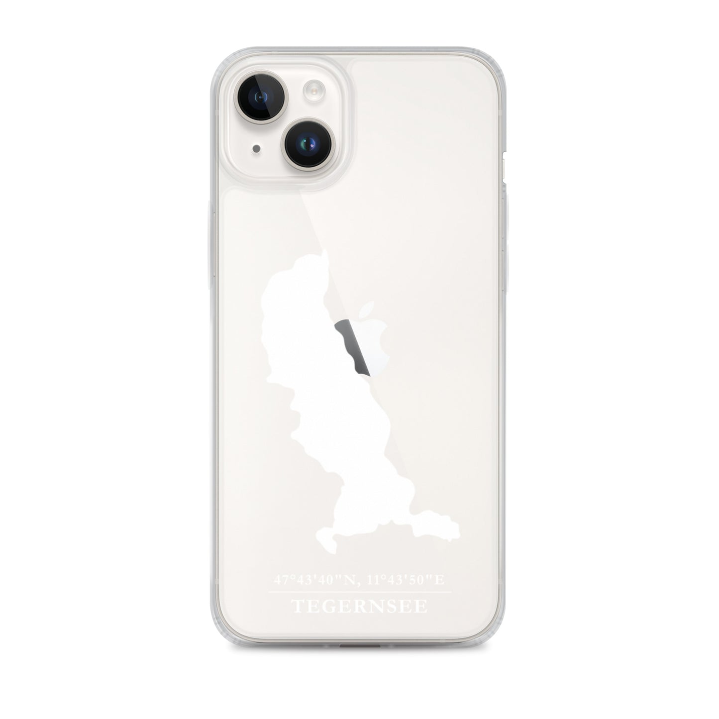 iPhone-Hülle Tegernsee und Koordinaten für dunkle Handys