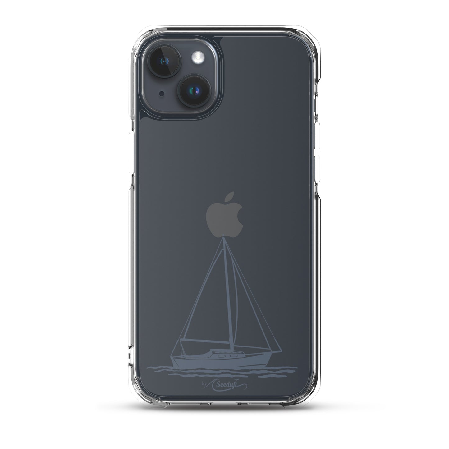 iPhone-Hülle Segelboot im Naturdesign für helle Handys