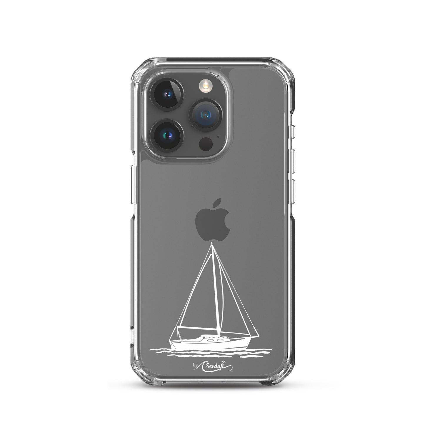 iPhone-Hülle Segelboot im Naturdesign für dunkle Handys