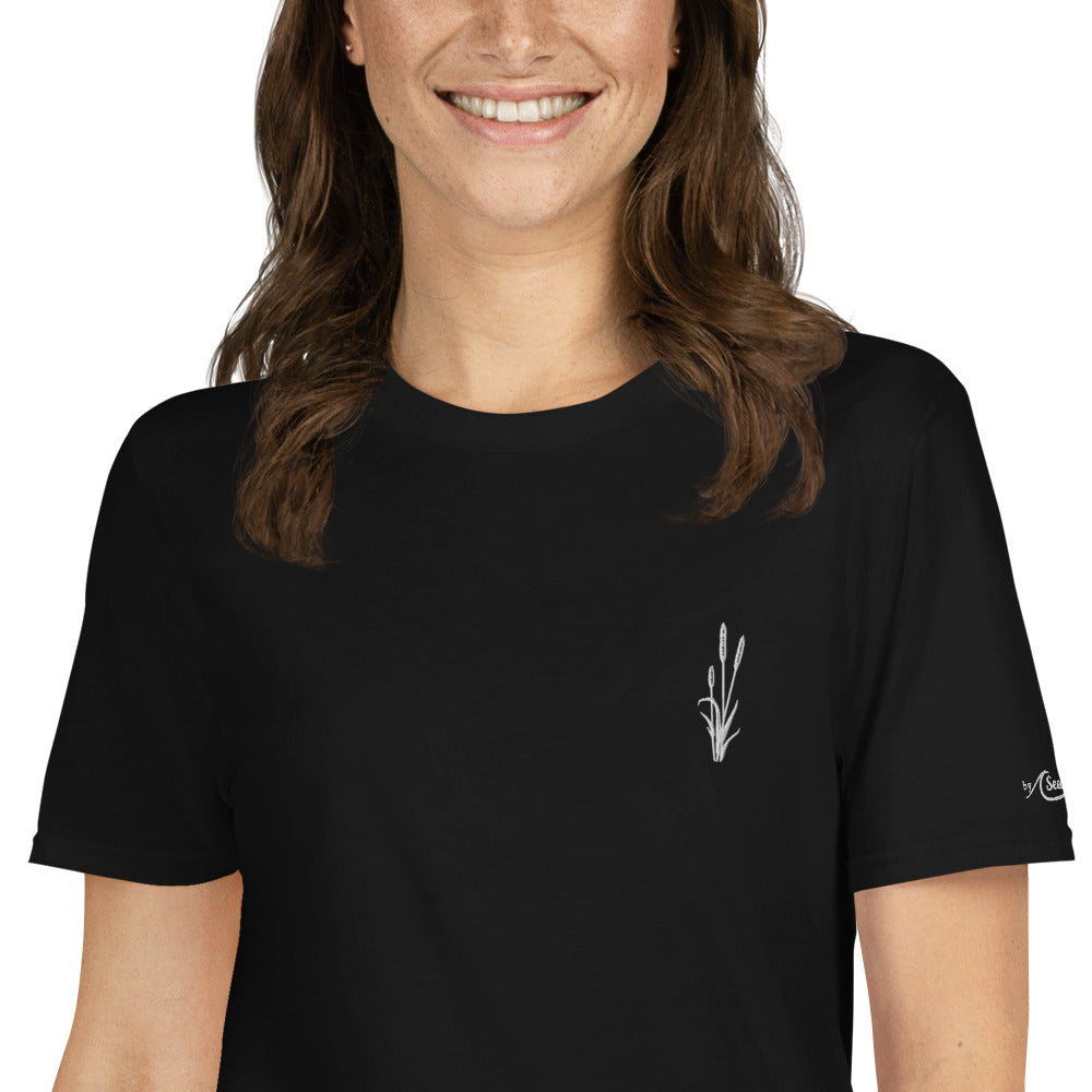 Kurzärmeliges Unisex-T-Shirt im Naturdesign