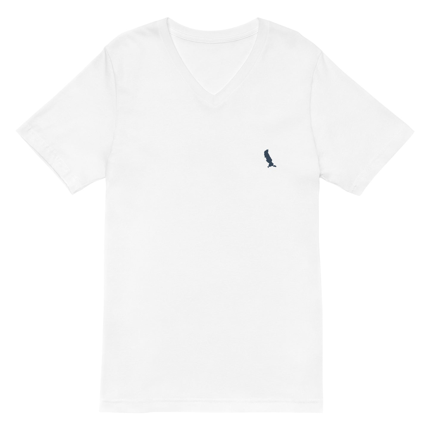 Kurzärmeliges T-Shirt mit V-Ausschnitt für Damen